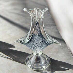 Venetian Glass Arte Murano Linea Mary Kristal Sculpture Glass Made In‎ Italy VTG